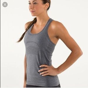 Lululemon Grey Swiftly Racerback Tank size 8